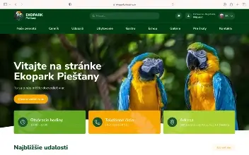 Ukážka projektu ekoparkpiestany.sk